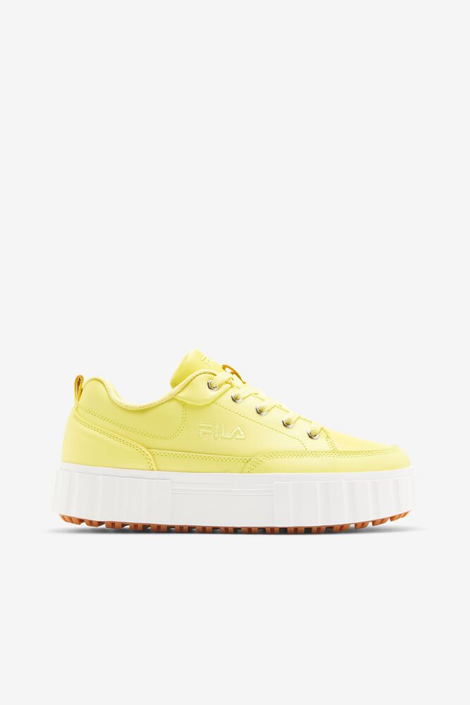 Fila Sneakers Sandblast Low Womens Yellow - India ZLK-560982